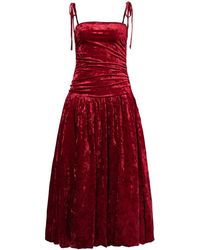 Amy Lynn - Alexa Dark Velvet Puffball Dress - Lyst
