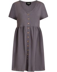 Known Supply - Cotton Button Up Dress - Lyst