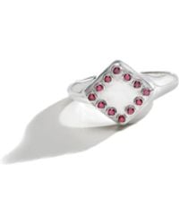 Rain Jewelry - Classic Signet Ring Ruby - Lyst