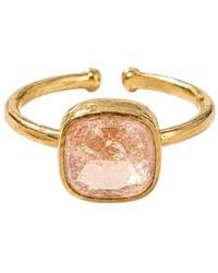 La Pluie Jewellery - Nyx Ring Peach - Lyst