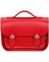 Zatchels - Leather Midi Satchel Handbag - Lyst