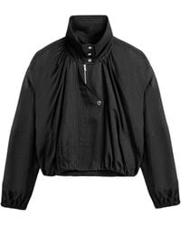 Nocturne - High-Neck Gathered Jacket - Lyst
