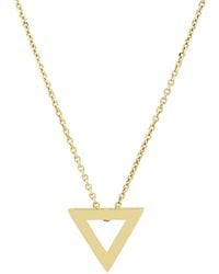 Sheida Farrokhi - Triangle Pendant – Solid - Lyst
