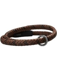 Posh Totty Designs - Leather Oxidised Charm Bracelet - Lyst
