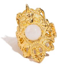 Ebru Jewelry - Eternal Grace Pearl Adjustable Ring - Lyst