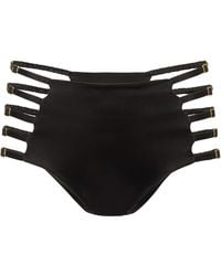 Black Heart Lingerie - Strappy High-Waist Silk Panty - Lyst
