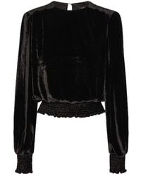 LAHIVE - ' Mary Jane Silk Velvet Seaglass Top - Lyst