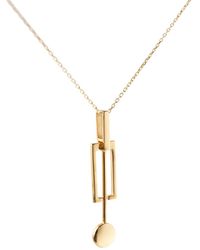 Gutta Design - Tic-Toc Necklace Plated - Lyst