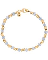 Nellou Jewellery - Gem Aquamarine Bracelet Birthstone March Plated Sterling - Lyst