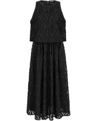 Nocturne - Jacquard Halter Maxi Dress - Lyst