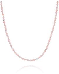 Nellou Jewellery - Jewel Bead October Birthstone Necklace Sterling - Lyst