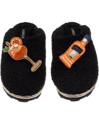 Laines London - Teddy Closed Toe Slippers With Summer Spritzer Brooches - Lyst