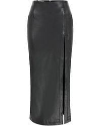 NAZLI CEREN - Lea Vegan Leather Midi Skirt - Lyst