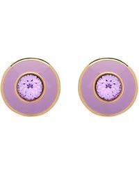Emma Holland Jewellery - Lilac Amethyst Disc Clip Earrings - Lyst