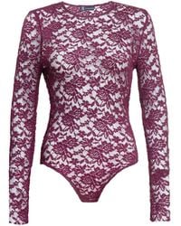 Audrey Vallens - Selene Lace Bodysuit - Lyst