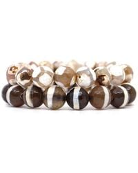Shar Oke - Tibetan Agates Bracelet Set - Lyst