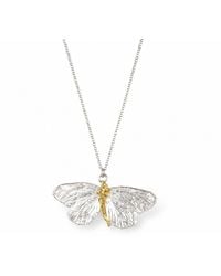 Mother Nature Jewelry - Butterfly Necklace, Handmade Statement Pendant - Lyst