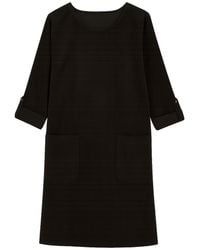 Yumi' - Cord Tunic Dress With Three-Fourths Sleeves And Pockets - Lyst