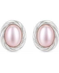 Pearl Code - Pearl Stud Earrings – Parisian Classic Style - Lyst