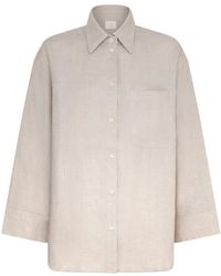 Solpardus - Neutrals Saba Natural Linen Shirt - Lyst