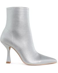 Rag & Co - Farnak Metallic Pointed Toe Ankle Boots - Lyst