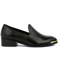 Rag & Co - Lilliam Metal Highlight Casual Leather Loafers - Lyst