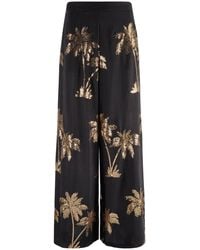 Traffic People - Palms Of Sequin Rene Wide Leg Trousers - Lyst