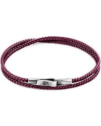 Anchor and Crew - Aubergine Liverpool & Rope Bracelet - Lyst