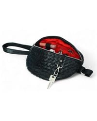 Hides Leather Co. - Nexus Woven Leather Belt Bag, Minimal Waist Purse With Lining - Lyst