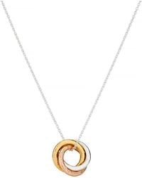 Posh Totty Designs - Mixed Gold Mini Russian Ring Necklace - Lyst