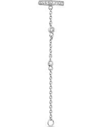 SALLY SKOUFIS - Edge Chain Ear Cuff With Made Diamonds - Lyst