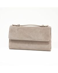 Hamel Atelier - Neutrals Avenue Suede Crossbody Bag - Lyst