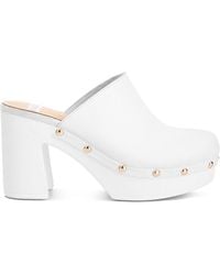 Rag & Co - Benji Recycled Leather Clogs - Lyst