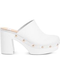 Rag & Co - Benji Recycled Leather Clogs - Lyst