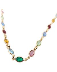 Harfi - Vermeil Multi Gemstone Crystal Necklace - Lyst