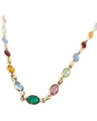 Harfi - Vermeil Multi Gemstone Crystal Necklace - Lyst
