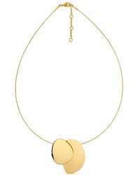 Joidart - Golden Necklace With Pendant Eclipse - Lyst