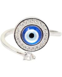 Harfi - Evil Eye Fidget Spinner Friendship Sterling Ring - Lyst