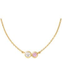 Lily Flo Jewellery - Aurora Diamond And Sapphire Necklace - Lyst