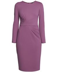 Rumour London - Rebecca Soft Jersey Dress With Waistline Drapes - Lyst