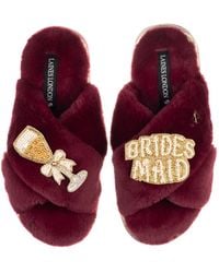 Laines London - Classic Laines Slippers With Bridesmaid Brooches - Lyst