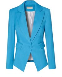 AGGI by HALEWSKI - Angela Jewel Single Breasted Feminine Blazer - Lyst