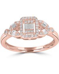 Artisan - Rose Geometric Diamond Cluster Ring - Lyst