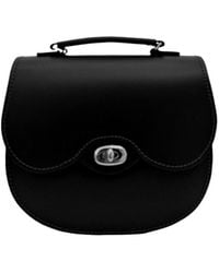 Zatchels - Handmade Leather Twist Lock Saddle Bag - Lyst