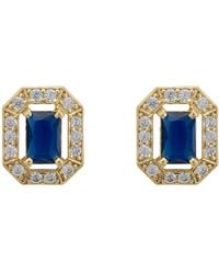 LÁTELITA London - Whistledown Gemstone Stud Earrings Sapphire - Lyst