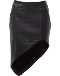 Maison Bogomil - Faux Leather Asimetric Skirt - Lyst