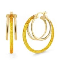 Gold & Honey - Multi Hoop Earrings - Lyst