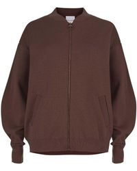 SALANIDA - Onda 100% Merino Bomber Jacket Chocolate - Lyst
