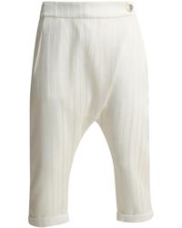 Smart and Joy - Satin Trim Capri Tailored Pants - Lyst