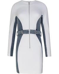 Circular Path - Panel Denim Bodycon Dress - Lyst